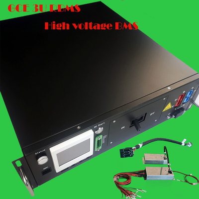 384V 125A Bms High Voltage With 3U Box 3.5 Inch Display Rs485 CAN Communication