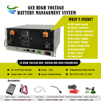 160S512V 400A ความดันสูง BMS Lithium BMS ระบบบริหารแบตเตอรี่ BMS สําหรับ BESS UPS แสงอาทิตย์ LiFePo4 แบตเตอรี่ลิตিয়াম ESS