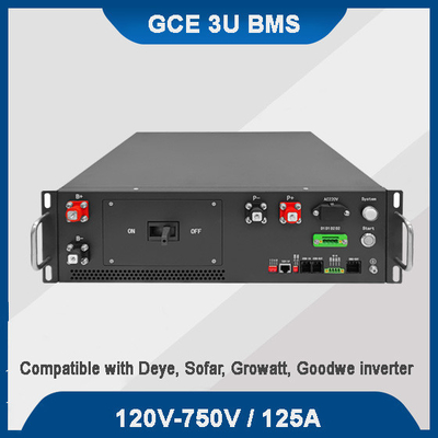 GCE BMS 160S 512V ระบบจัดการแบตเตอรี่ทํางานกับ Deye Sofar Inverter 125A กับ 16S BMU สําหรับระบบเก็บพลังงาน