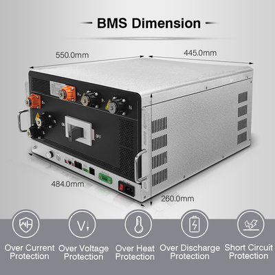 ความดันสูง BMS 160S512V 400A แบตเตอรี่ การจัดเก็บพลังงาน Lifepo4 BMS สําหรับ UPS แบตเตอรี่ลิธีโอ ESS Lifepo4 แบตเตอรี่