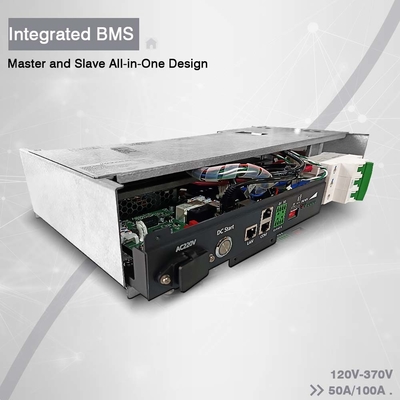 GCE บีเอ็มเอสบูรณาการ แบตเตอรี่ความดันสูง Lifepo4 75S 240V 50A สําหรับ UPS ESS ระบบพลังงานแสงอาทิตย์