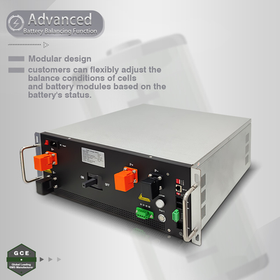 GCE BMS 768V 125A 4U Master BMS ความดันสูง Lithium Passive Balancing 19 นิ้ว BMS สําหรับ UPS Relay Contactor Protection