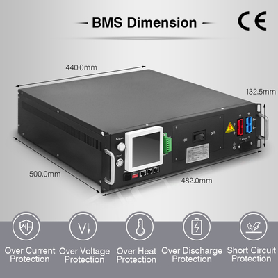 3 ระดับโครงสร้างเรเล่ BMS ระบบจัดการแบตเตอรี่แสงอาทิตย์ 480V DC 63A