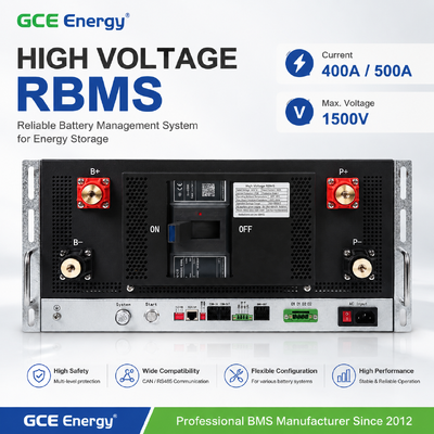 GCE Energy ไฮโอลเตจ BMS 1500V MAX 500A / 400AB ระบบบริหารแบตเตอรี่