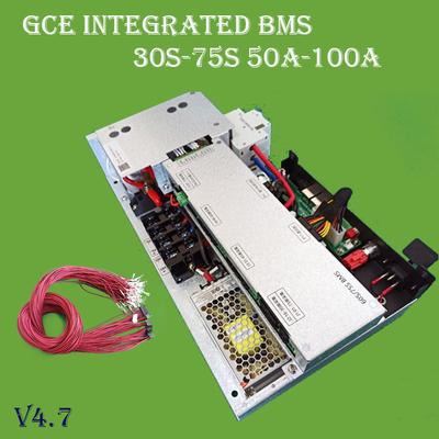 65S-75S 100A HV Bms ระบบจัดการแบตเตอรี่ Dual Power Supply Passive Balancing